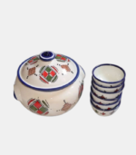 ceramic bowl with lids