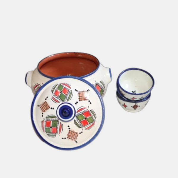ceramic bowl with lids